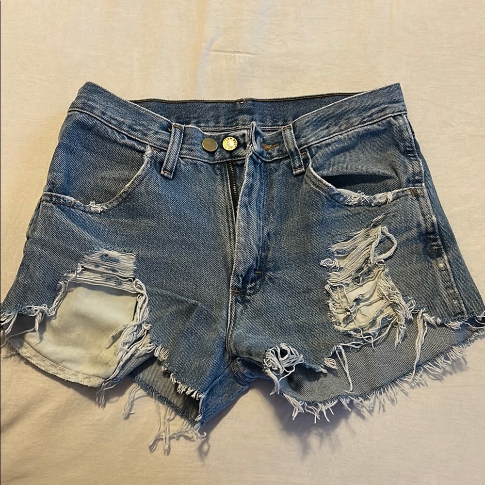 Rustler Distressed Denim Shorts